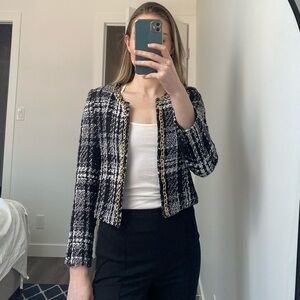 Tweed Blazer - XS - gold Details